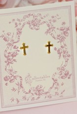 Collectables Gold Cross Earrings