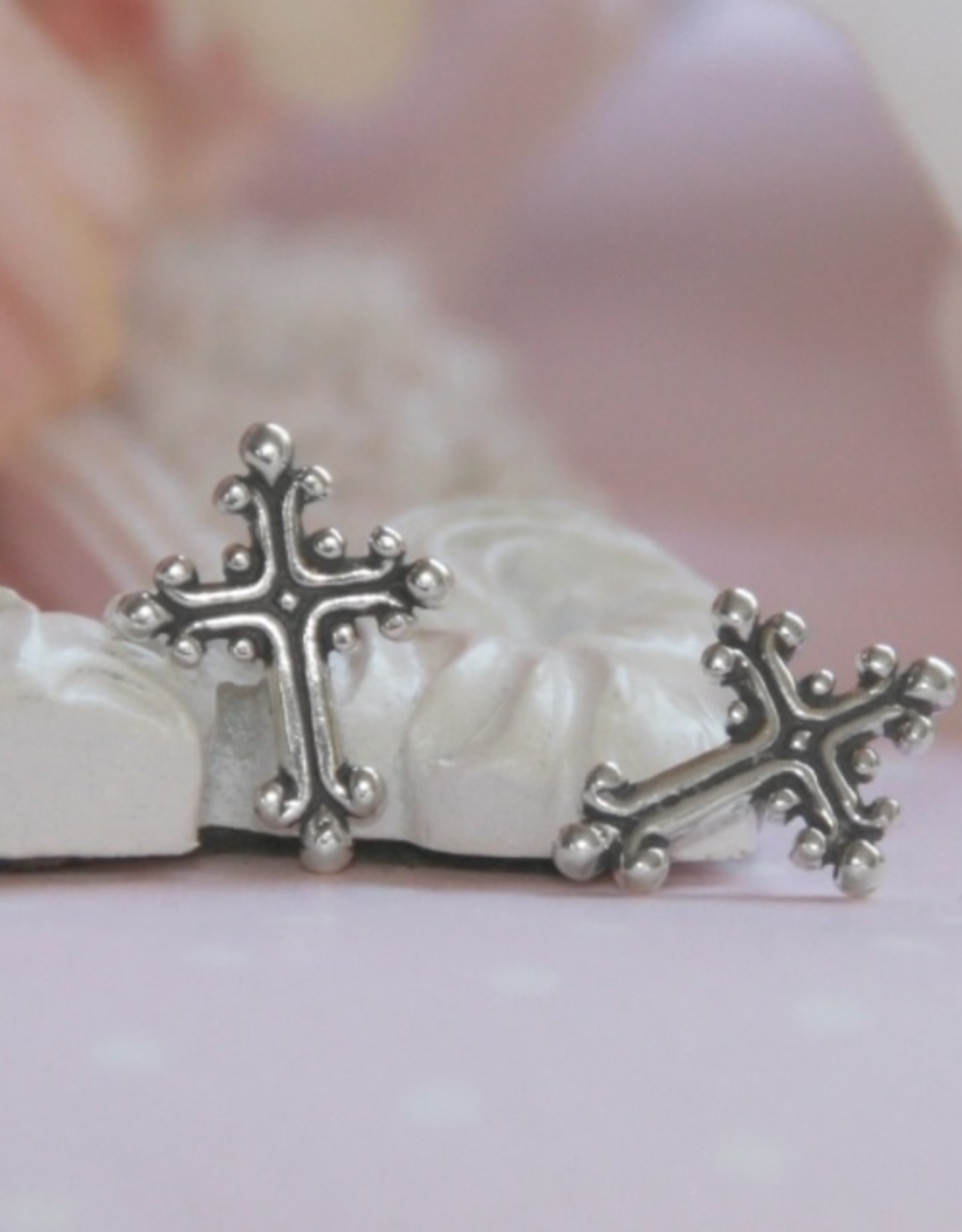 Collectables Sterling Silver Cross Earrings
