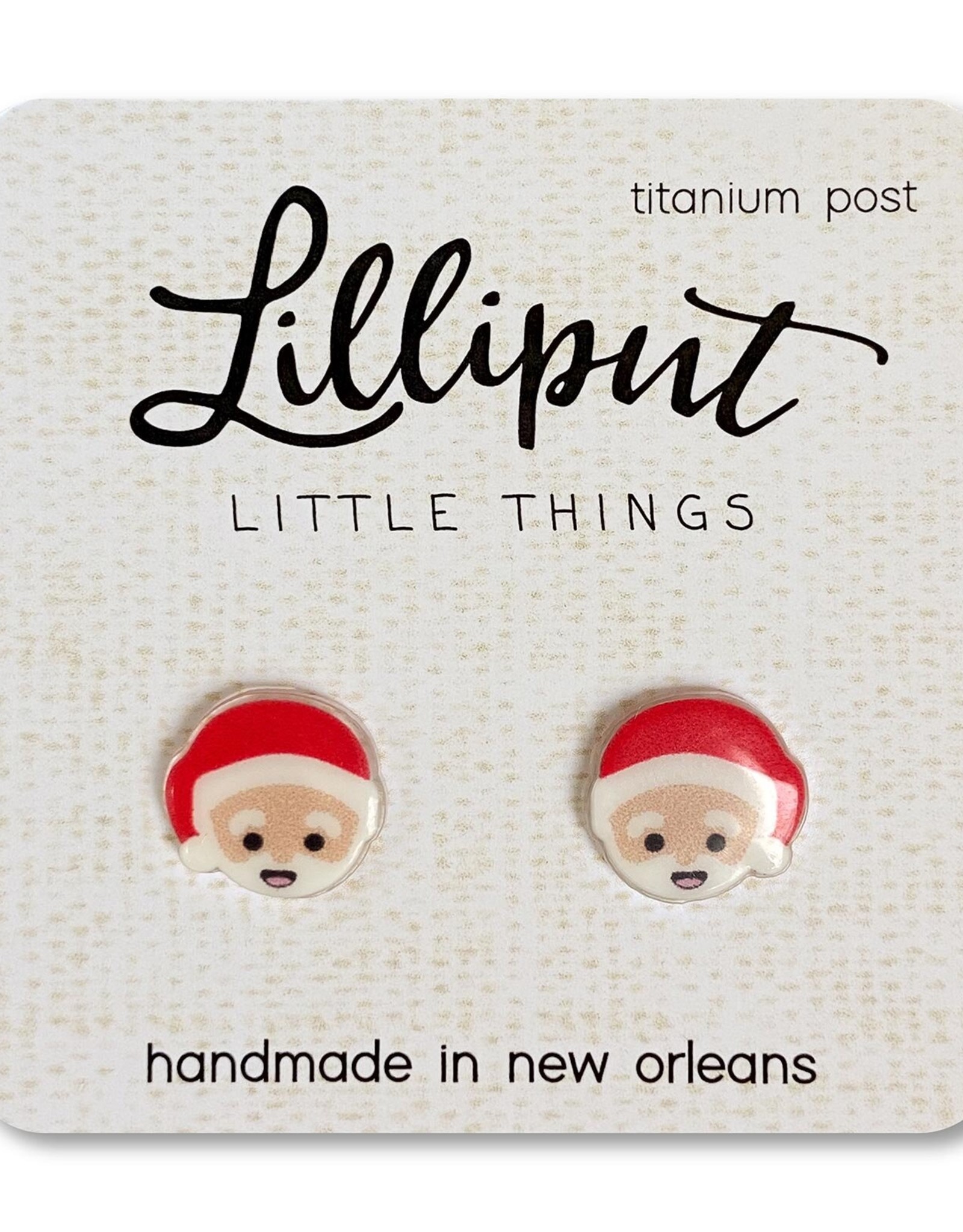 Lilliput Little Things Santa Claus Stud Earrings