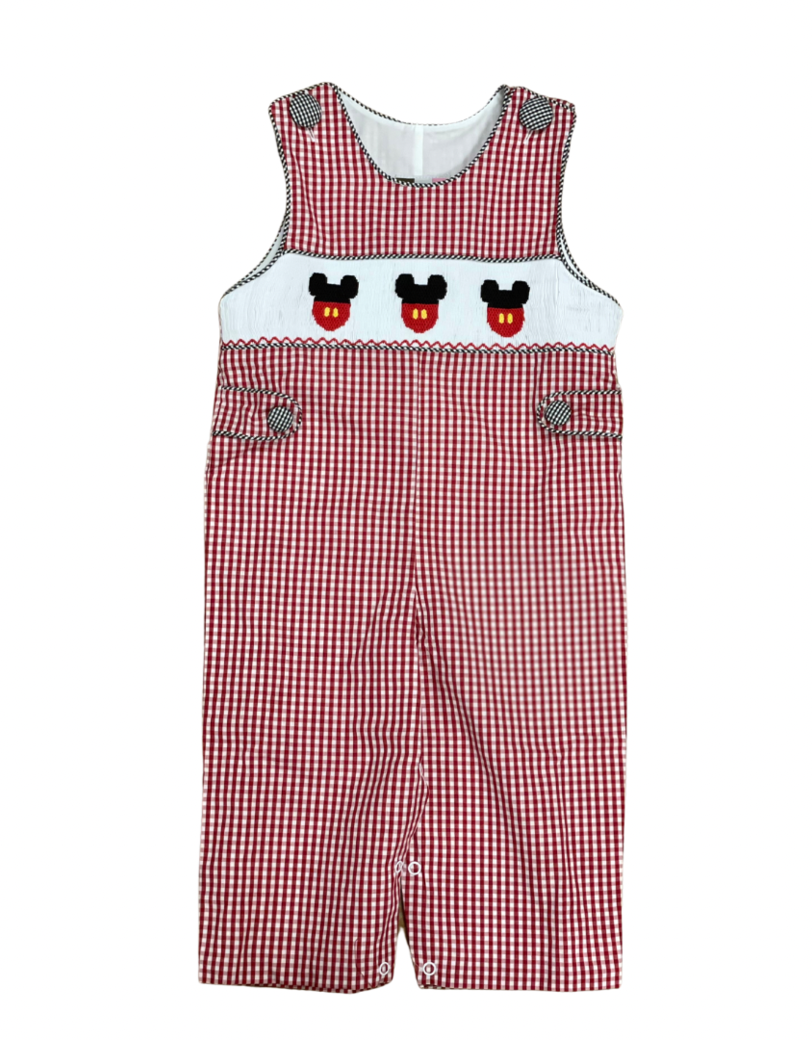 Banana Split Mouse Ears Smocked Boys Longall