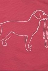 Mustard & ketchup LS Pink Dog with Leash Tshirt