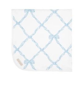 The Beaufort Bonnet Company Baby Buggy Blanket Buckhead Blue Belle Meade Bow The Beaufort Bonnet Company Baby Buggy Blanket Buckhead Blue Belle Meade Bow