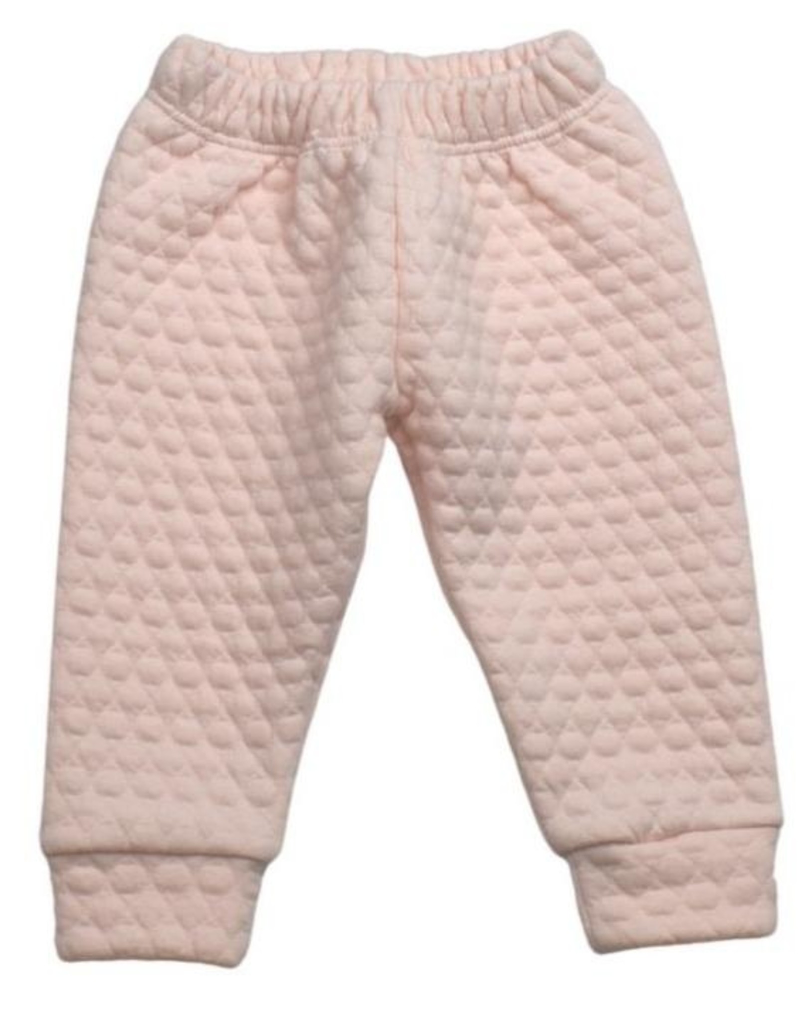 LullabySet Quilted Pink Pullover and Pant Set