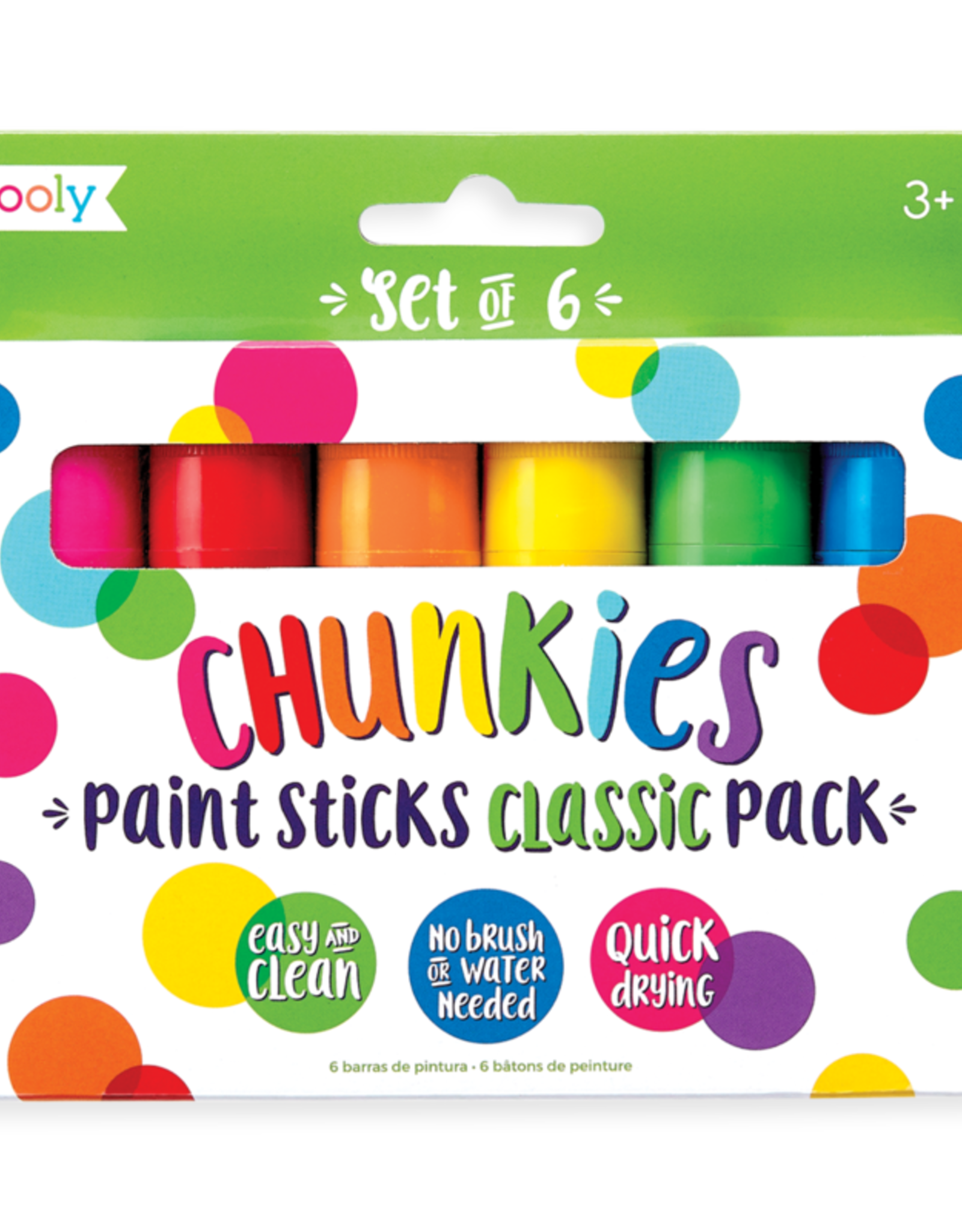 OOLY Chunkies Classic Paint Sticks Set Of 6