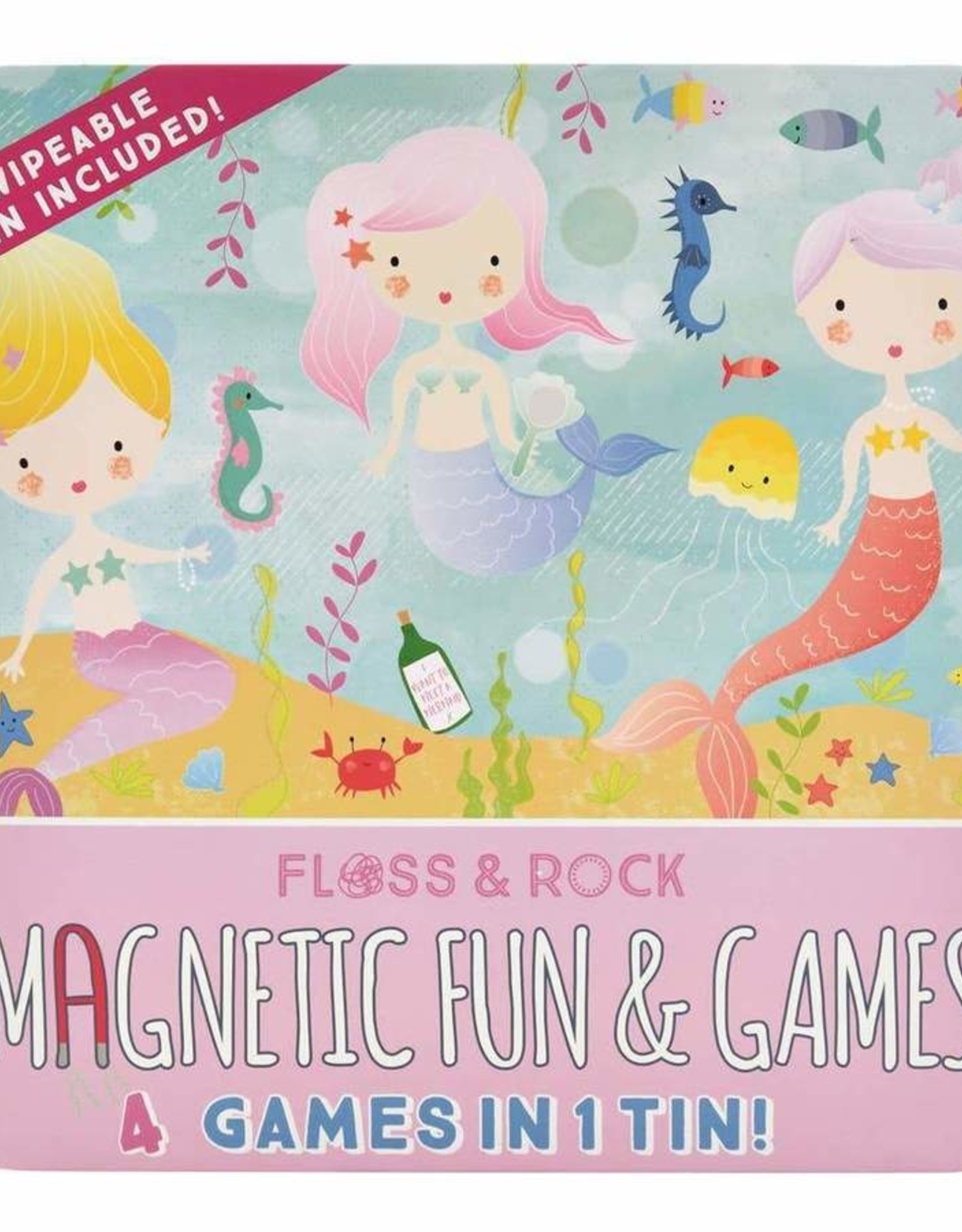 Floss & Rock Magnetic Fun Games Tin Mermaid