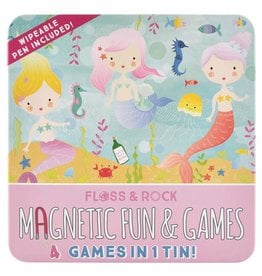 Floss & Rock Magnetic Fun Games Tin Mermaid