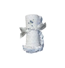 Magnolia Baby Anna's Classics Embroidered Ruffle Blanket SB