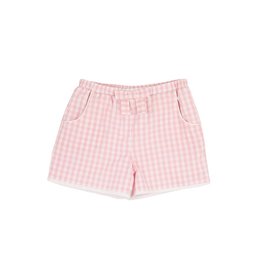 The Beaufort Bonnet Company Shirley Short w/ Bow Tie Pink Gingham The Beaufort Bonnet Company Shirley Short w/ Bow Tie Pink Gingham