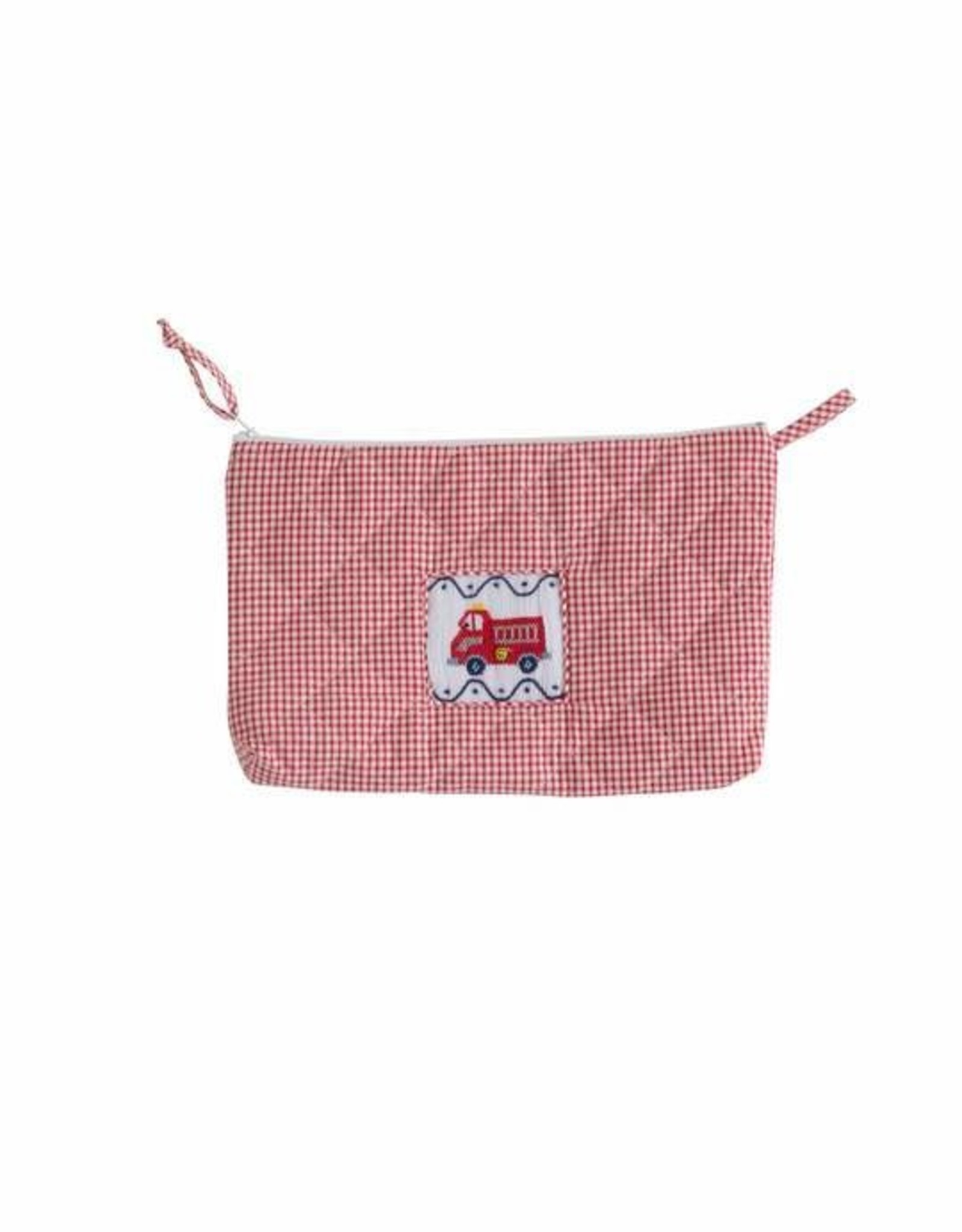 Little English Quilted Luggage - Red Firetruck