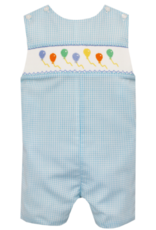 Petit Bebe Birthday Balloons Jon Jon Light Blue Check