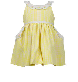The Proper Peony Giselle Yellow Gingham Dress