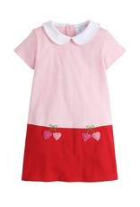 Little English Colorblock Libby Dress Cherry Hearts
