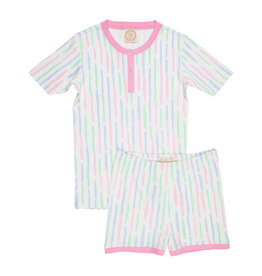 The Beaufort Bonnet Company Sara Janes Short Set, White Sand Watercolor The Beaufort Bonnet Company Sara Janes Short Set, White Sand Watercolor