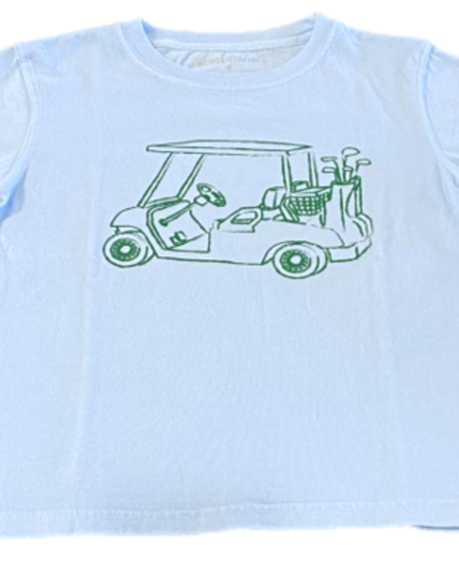 Mustard & ketchup Light Blue Golf Cart Short Sleeve Shirt M (8/10)