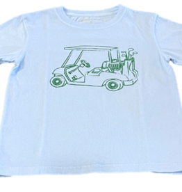 Mustard & ketchup Light Blue Golf Cart Short Sleeve Shirt M (8/10)