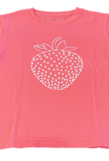 Mustard & ketchup Pink Strawberry Short Sleeve Shirt