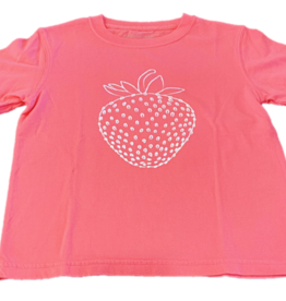 Mustard & ketchup Pink Strawberry Short Sleeve Shirt