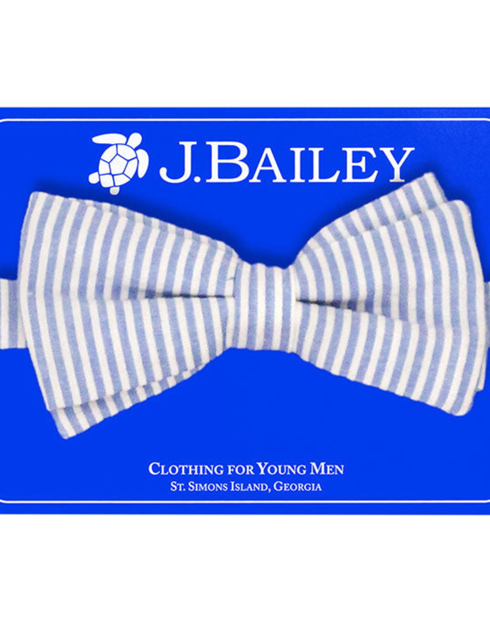 The Bailey Boys Bow Tie Sailor Blue Seersucker