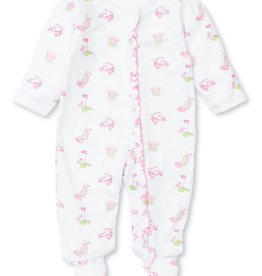 Kissy Kissy 18 Holes Printed Pink PJs with Zipper