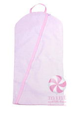 Mint Pink Seersucker Hanging Garment Bag