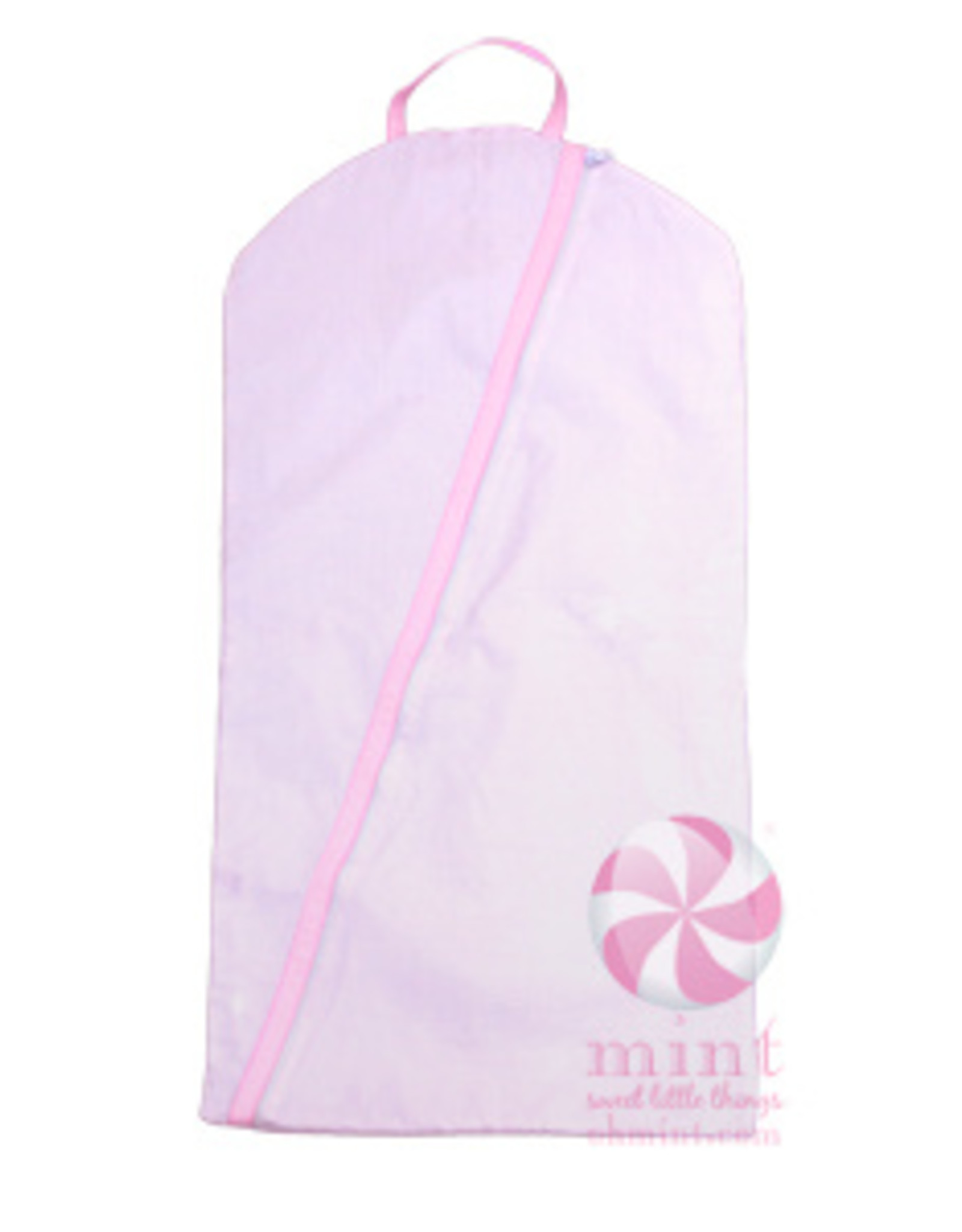 Mint Pink Seersucker Hanging Garment Bag