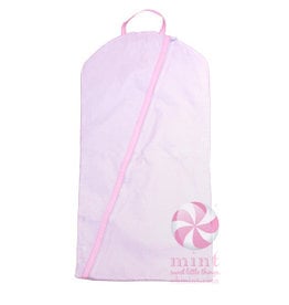 Mint Pink Seersucker Hanging Garment Bag