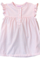 Sleeveless Knit Ruffle Top - Pink Candy Stripe, 6