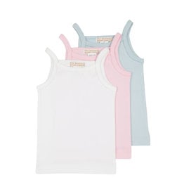 The Beaufort Bonnet Company Caroline Camisole Set Pink/White/Blue