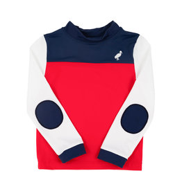 The Beaufort Bonnet Company Wave Spotter Swim Shirt Nantucket Navy, White, Red The Beaufort Bonnet Company Wave Spotter Swim Shirt Nantucket Navy, White, Red