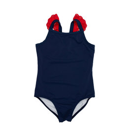The Beaufort Bonnet Company Long Bay Bathing Suit, Nantucket Navy/Richmond Red The Beaufort Bonnet Company Long Bay Bathing Suit, Nantucket Navy/Richmond Red