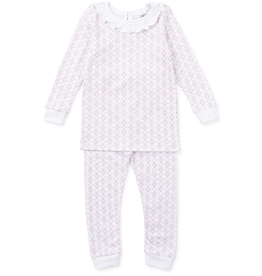 Lila + Hayes Ava Pajama Set Tee Time Pink