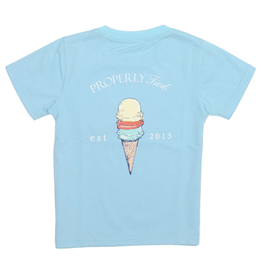 Properly Tied Scoops Pocket Tee SS Powder Blue