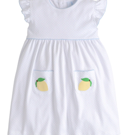 Little English Laurel Pocket Dress - Lemons