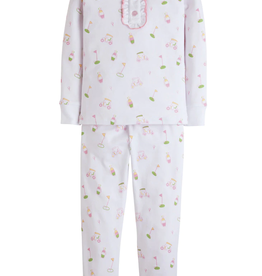 Little English Golf Printed Jammies - Pink