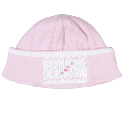 Magnolia Baby Sophie and Sam Smocked Hat Pink