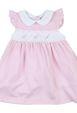 Magnolia Baby Sophie and Sam Smocked Collared Dress Pink