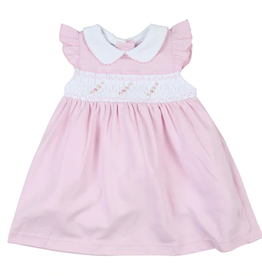 Magnolia Baby Sophie and Sam Smocked Collared Dress Pink