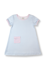 LullabySet Faith Dress - Blue/Pink Mini Gingham