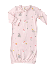 Angel Dear Bunny Pink Kimono Gown w/Ruffles  0-3M