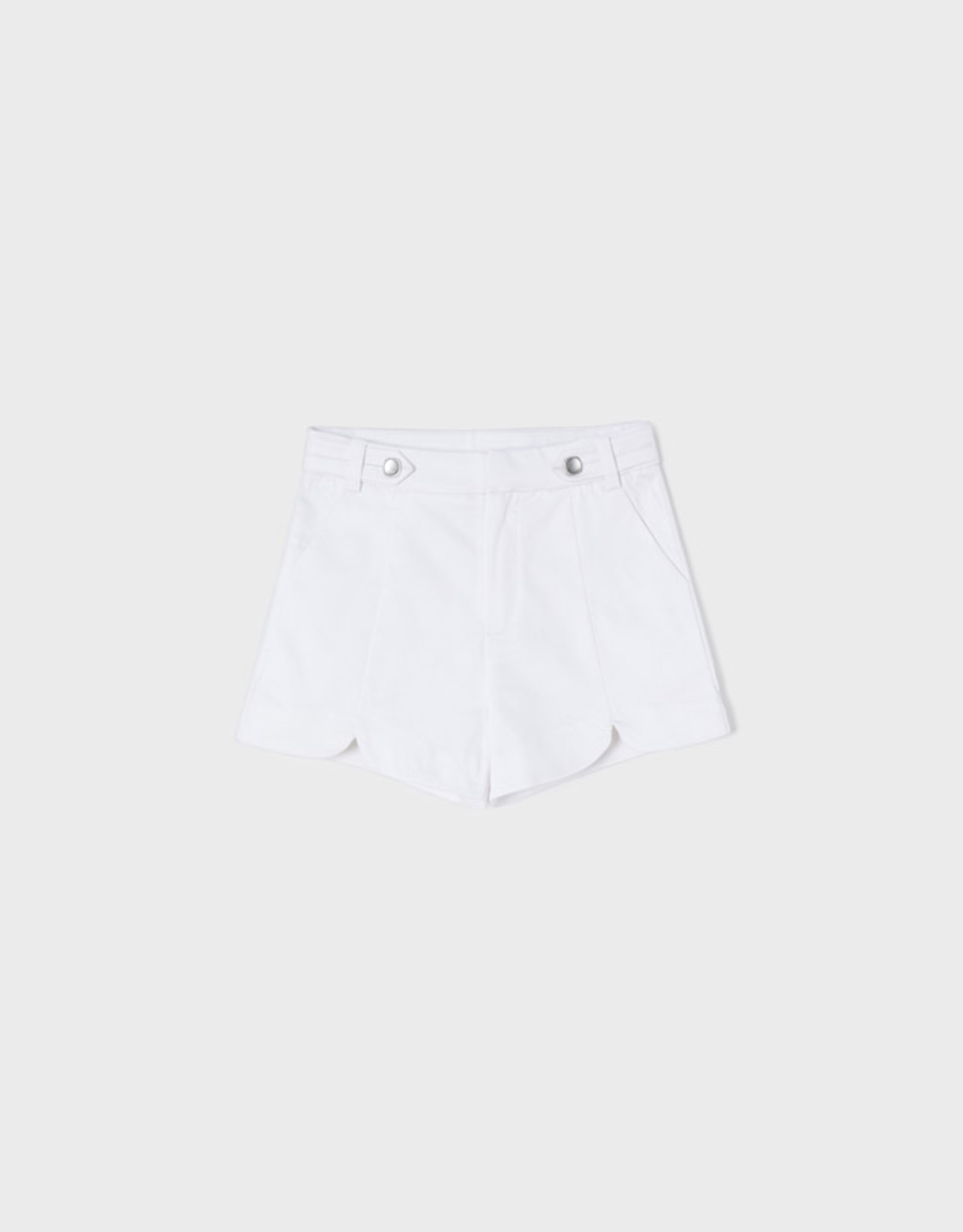 Mayoral White Satin Shorts 3276