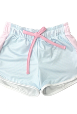 SET Annie Short Blue Gingham with Pink Gingham Sides