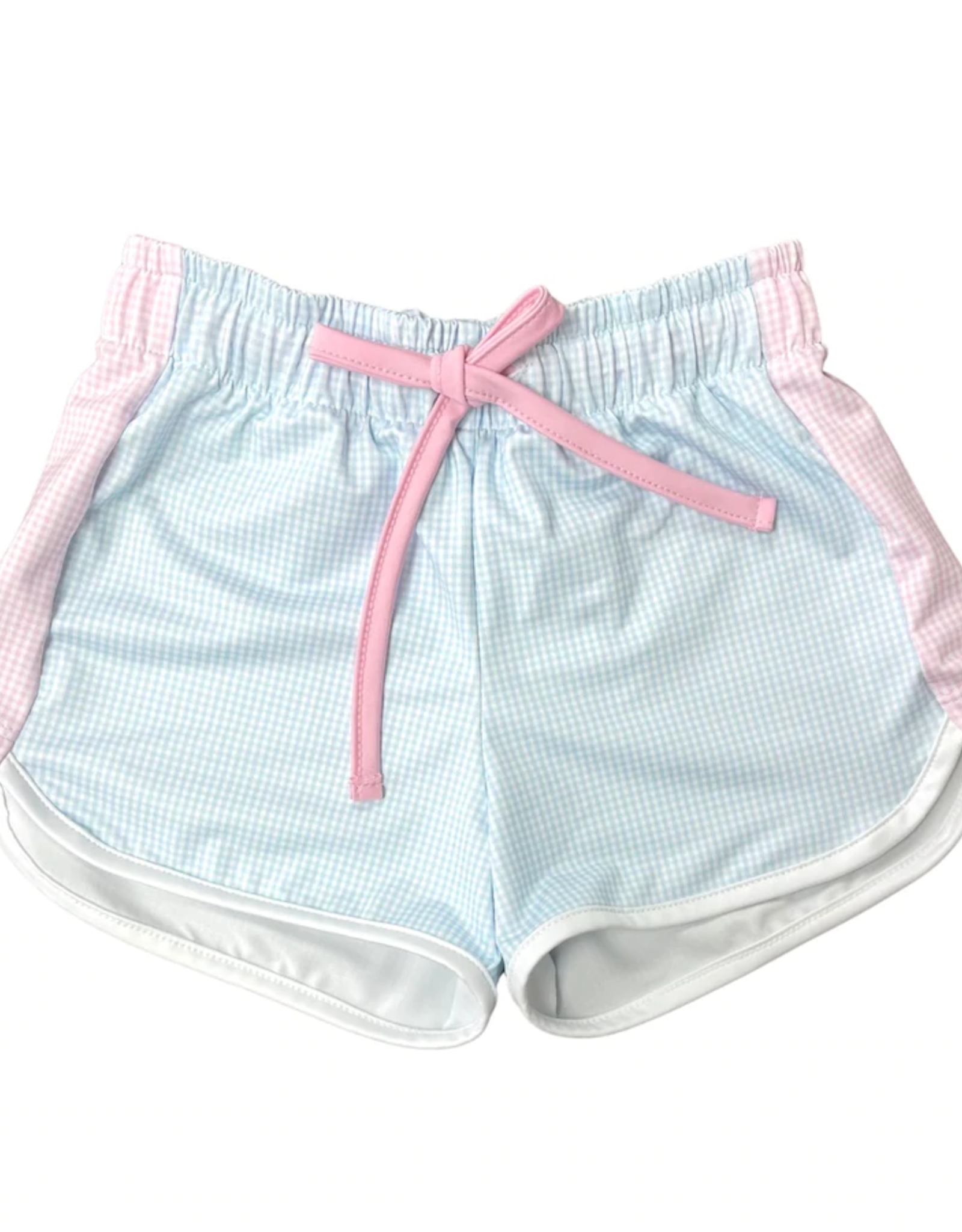 SET Annie Short Blue Gingham with Pink Gingham Sides