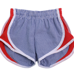 Funtasia Too Navy Check Shorts Red Side