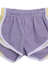 Funtasia Too Purple Check Shorts Yellow Side