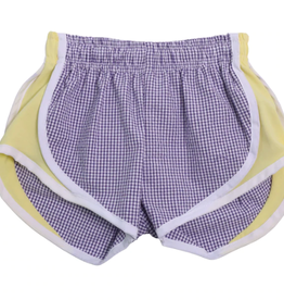 Funtasia Too Purple Check Shorts Yellow Side