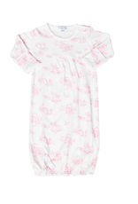 Nella Pink Toile Baby Gown