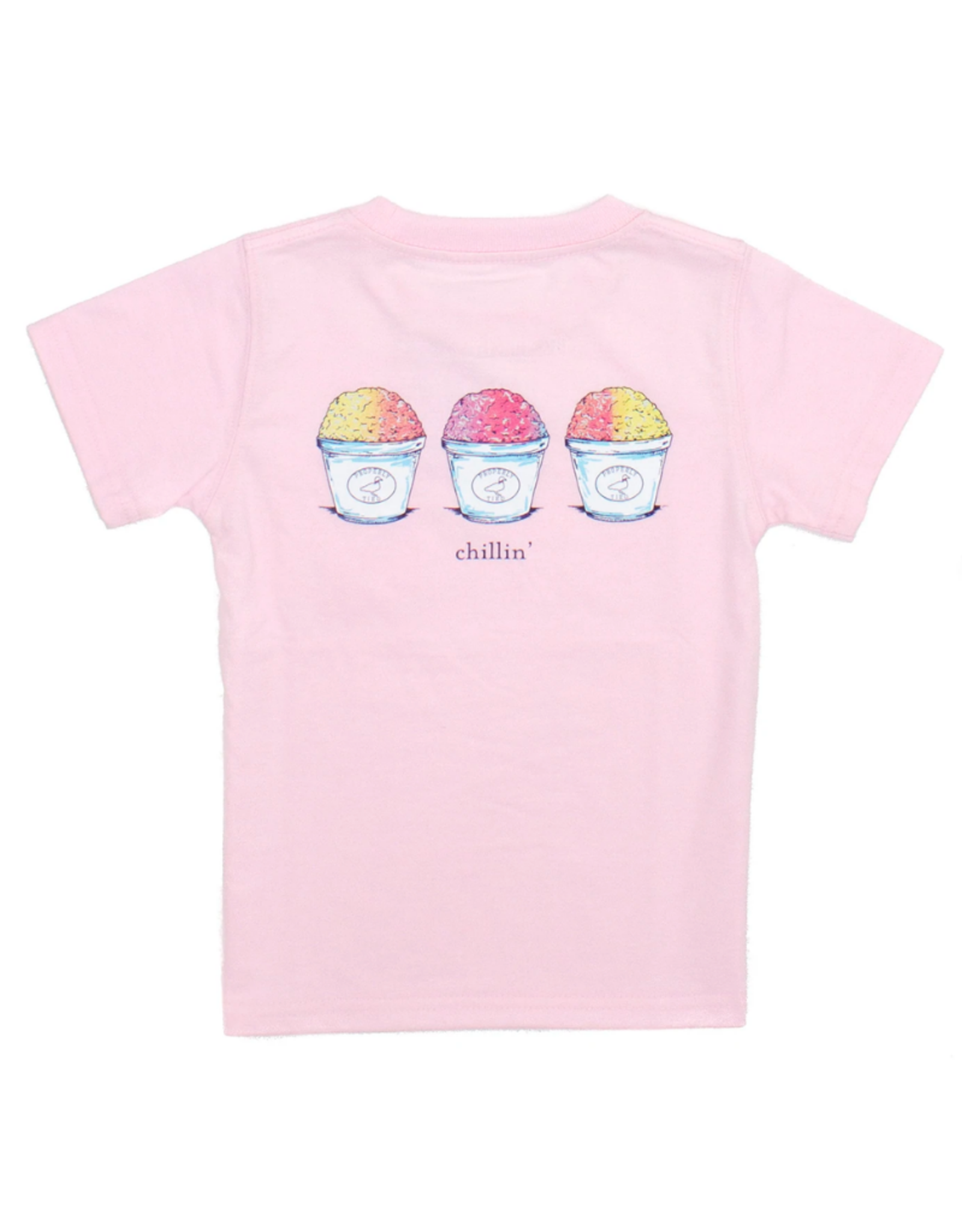 Properly Tied Chillin Snowball Pocket Tee SS Rose