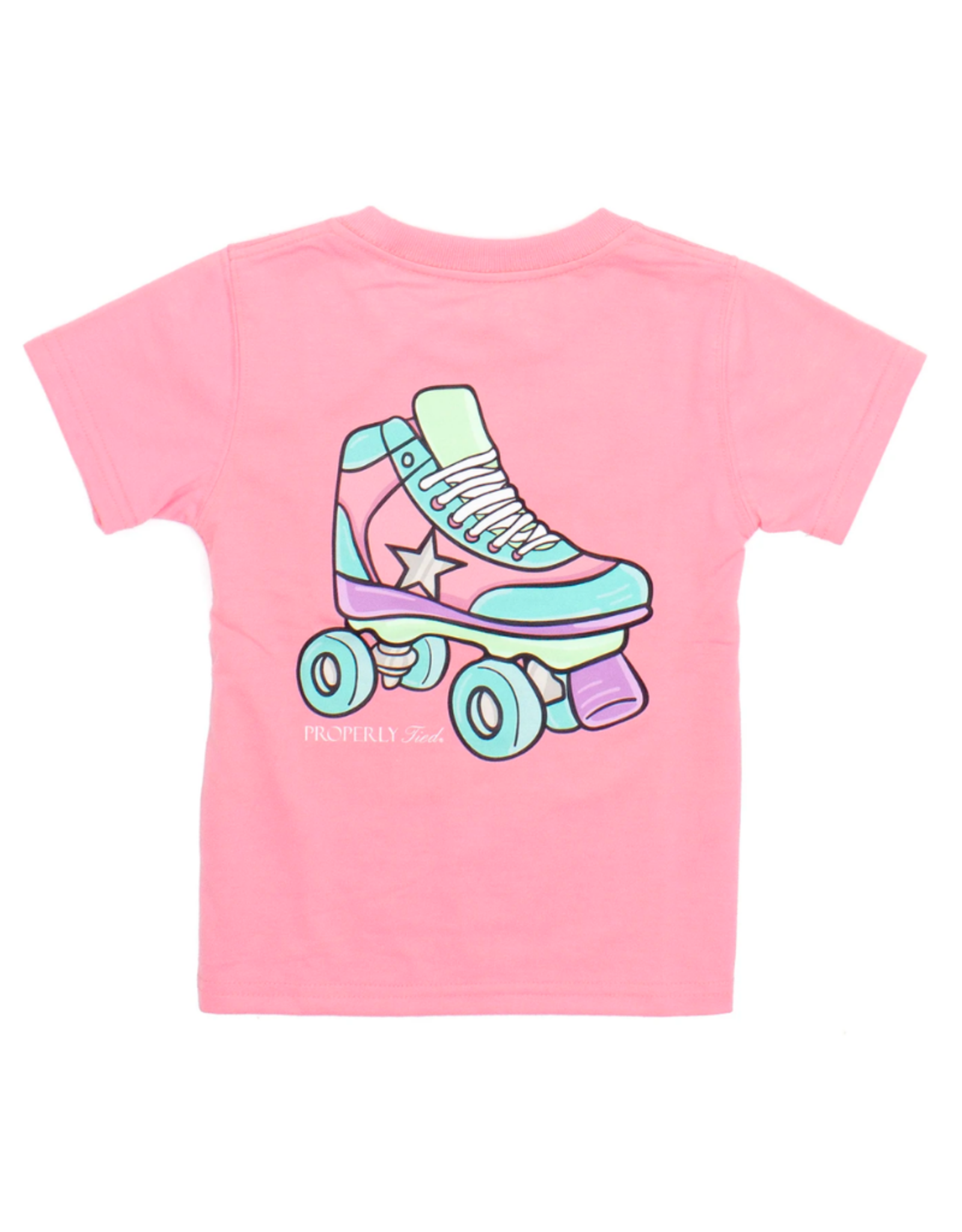 Properly Tied Roller Skate Pocket Tee SS Light Pink