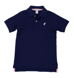 The Beaufort Bonnet Company Prim and Proper SS Polo - Nantucket Navy