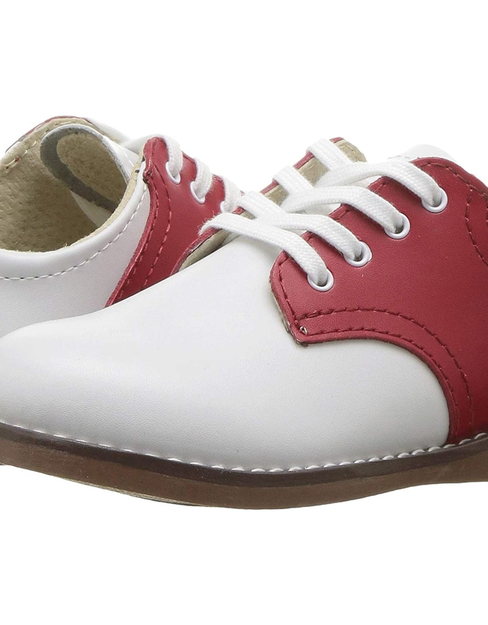 Footmates Cheer White/Apple Red